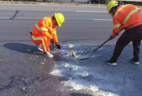 溧阳公路下沉注浆加固